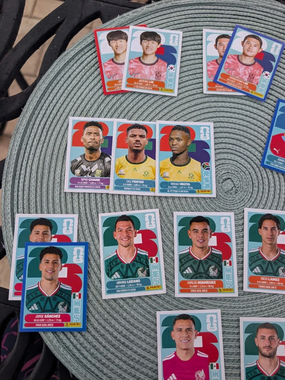 Panini World Cup 26 Sticker Lot -Multiple Players,  Group A, Mex, SA, KOR, CZE - Picture 2 of 5